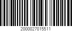Código de barras (EAN, GTIN, SKU, ISBN): '2000027015511'