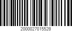 Código de barras (EAN, GTIN, SKU, ISBN): '2000027015528'