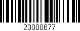 Código de barras (EAN, GTIN, SKU, ISBN): '20000677'