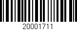 Código de barras (EAN, GTIN, SKU, ISBN): '20001711'