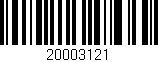 Código de barras (EAN, GTIN, SKU, ISBN): '20003121'