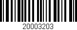 Código de barras (EAN, GTIN, SKU, ISBN): '20003203'
