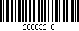 Código de barras (EAN, GTIN, SKU, ISBN): '20003210'