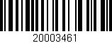 Código de barras (EAN, GTIN, SKU, ISBN): '20003461'