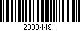 Código de barras (EAN, GTIN, SKU, ISBN): '20004491'