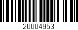 Código de barras (EAN, GTIN, SKU, ISBN): '20004953'