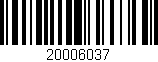 Código de barras (EAN, GTIN, SKU, ISBN): '20006037'