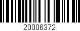 Código de barras (EAN, GTIN, SKU, ISBN): '20006372'