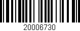 Código de barras (EAN, GTIN, SKU, ISBN): '20006730'