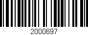Código de barras (EAN, GTIN, SKU, ISBN): '2000697'