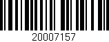 Código de barras (EAN, GTIN, SKU, ISBN): '20007157'