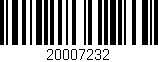 Código de barras (EAN, GTIN, SKU, ISBN): '20007232'