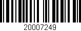 Código de barras (EAN, GTIN, SKU, ISBN): '20007249'
