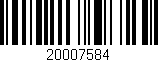 Código de barras (EAN, GTIN, SKU, ISBN): '20007584'