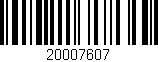 Código de barras (EAN, GTIN, SKU, ISBN): '20007607'