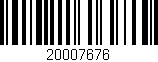 Código de barras (EAN, GTIN, SKU, ISBN): '20007676'
