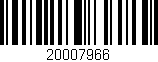 Código de barras (EAN, GTIN, SKU, ISBN): '20007966'