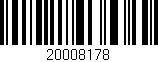 Código de barras (EAN, GTIN, SKU, ISBN): '20008178'