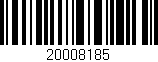 Código de barras (EAN, GTIN, SKU, ISBN): '20008185'