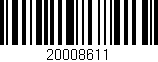 Código de barras (EAN, GTIN, SKU, ISBN): '20008611'