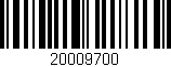 Código de barras (EAN, GTIN, SKU, ISBN): '20009700'