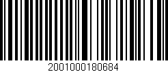 Código de barras (EAN, GTIN, SKU, ISBN): '2001000180684'