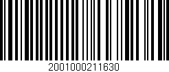 Código de barras (EAN, GTIN, SKU, ISBN): '2001000211630'