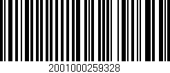 Código de barras (EAN, GTIN, SKU, ISBN): '2001000259328'