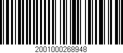 Código de barras (EAN, GTIN, SKU, ISBN): '2001000268948'