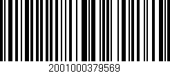 Código de barras (EAN, GTIN, SKU, ISBN): '2001000379569'