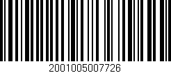 Código de barras (EAN, GTIN, SKU, ISBN): '2001005007726'