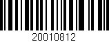 Código de barras (EAN, GTIN, SKU, ISBN): '20010812'