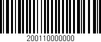 Código de barras (EAN, GTIN, SKU, ISBN): '200110000000'
