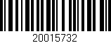 Código de barras (EAN, GTIN, SKU, ISBN): '20015732'