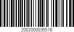 Código de barras (EAN, GTIN, SKU, ISBN): '2002000035516'