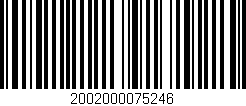 Código de barras (EAN, GTIN, SKU, ISBN): '2002000075246'