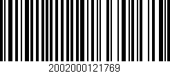 Código de barras (EAN, GTIN, SKU, ISBN): '2002000121769'