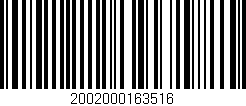 Código de barras (EAN, GTIN, SKU, ISBN): '2002000163516'