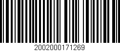 Código de barras (EAN, GTIN, SKU, ISBN): '2002000171269'