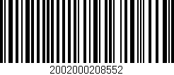 Código de barras (EAN, GTIN, SKU, ISBN): '2002000208552'