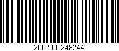 Código de barras (EAN, GTIN, SKU, ISBN): '2002000248244'