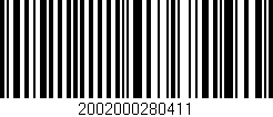 Código de barras (EAN, GTIN, SKU, ISBN): '2002000280411'