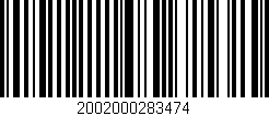 Código de barras (EAN, GTIN, SKU, ISBN): '2002000283474'