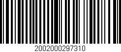Código de barras (EAN, GTIN, SKU, ISBN): '2002000297310'