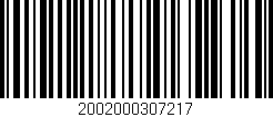 Código de barras (EAN, GTIN, SKU, ISBN): '2002000307217'