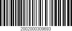 Código de barras (EAN, GTIN, SKU, ISBN): '2002000309693'