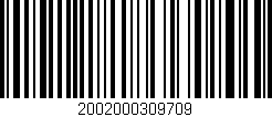 Código de barras (EAN, GTIN, SKU, ISBN): '2002000309709'