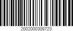 Código de barras (EAN, GTIN, SKU, ISBN): '2002000309723'
