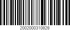 Código de barras (EAN, GTIN, SKU, ISBN): '2002000310828'
