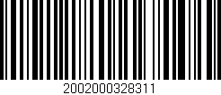 Código de barras (EAN, GTIN, SKU, ISBN): '2002000328311'